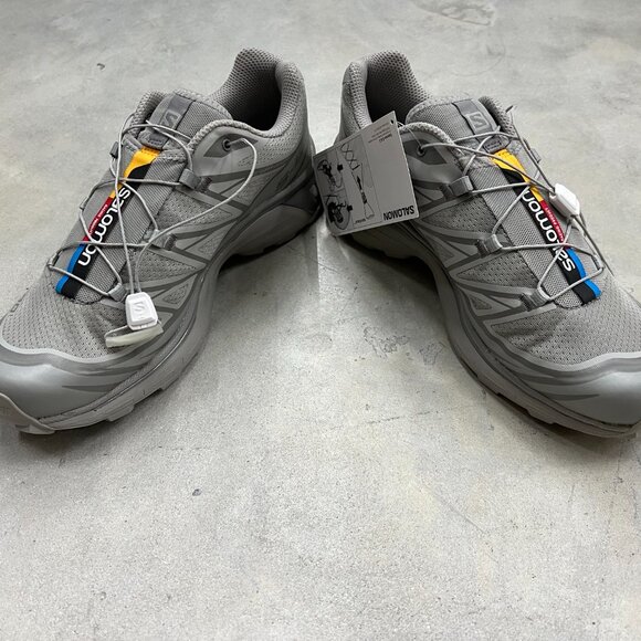 Salomon XT-6 Men's Size 9 Ghost Grey Grey Flannel 474448 - New - Picture 5 of 7